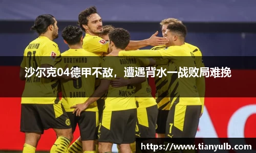 沙尔克04德甲不敌，遭遇背水一战败局难挽