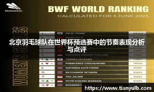 北京羽毛球队在世界杯预选赛中的节奏表现分析与点评